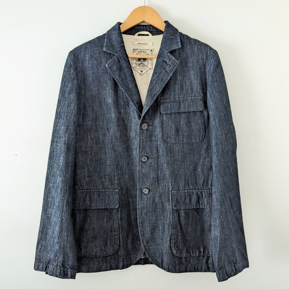 Gilded Age Men's Denim Blazer Jacket Japan M - Picture 1 of 15